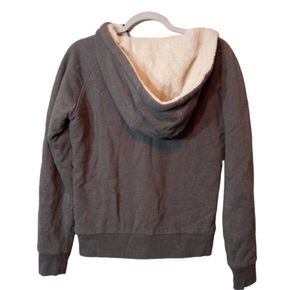 Nikita Snowboarder Street Wear Gray Sherpa Hoodie Jacket S - Picture 11 of 12